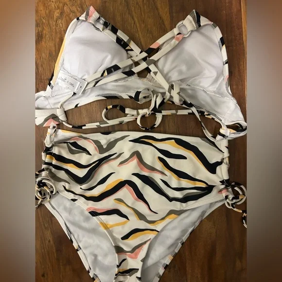 Animal Print Bikini Salt & Cove Women’s Size Medium - Picture 6 of 7